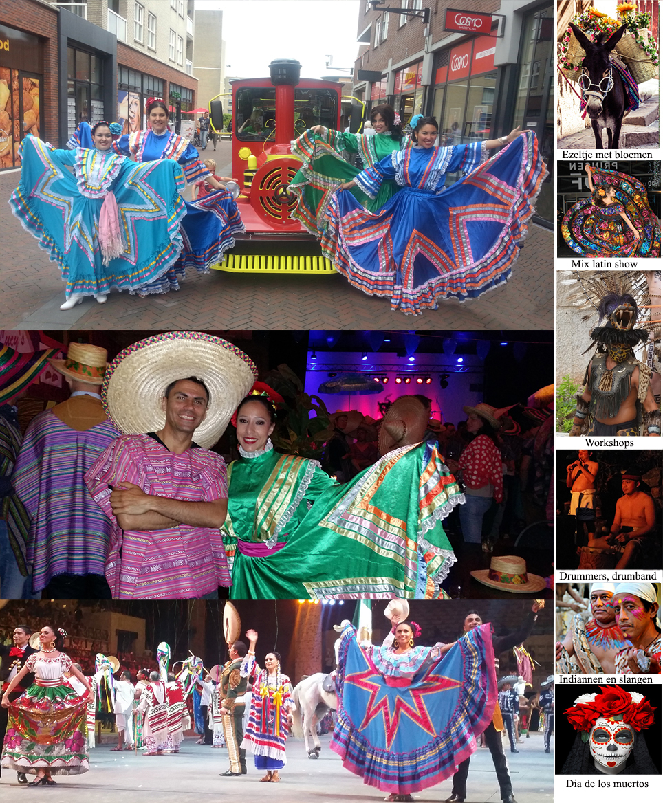 Mexicaanse dansers die in Nederland women